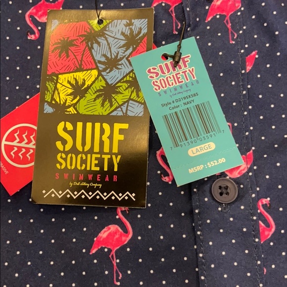 Flamingo Button Up - Picture 3 of 3